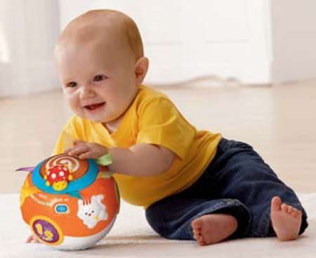 Развивающий интерактивный музыкальный мяч VTech Move and Crawl Ball