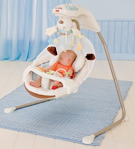 Укачивающий центр  (кресло-качели) «Мой маленький ягненок» Fisher Price My Little Lamb
