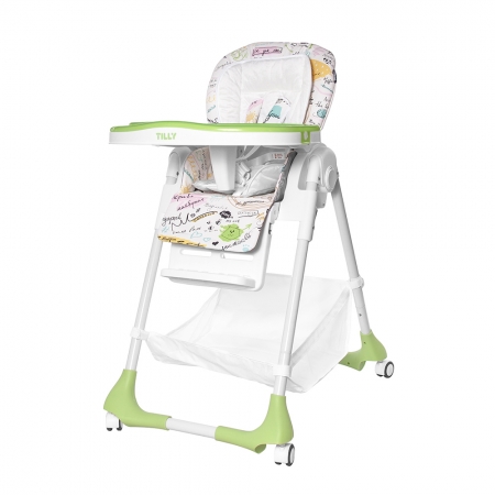 Высокий стульчик для кормления с регулируемой спинкой Tilly Bistro T-641/2 Green