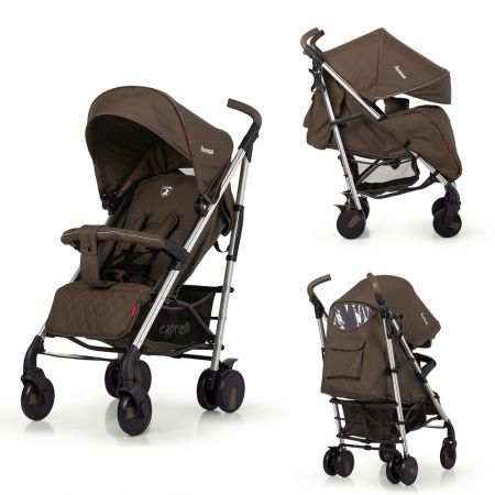 Коляска прогулочная CARRELLO Arena CRL-8504 Gold Brown в льне алюминиевая ш.к./1/ MOQ