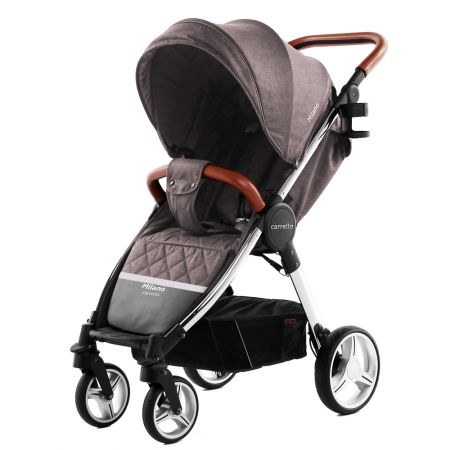 Коляска прогулочная CARRELLO Milano CRL-5501 Bisquit Beige +дождевик L /1/ MOQ