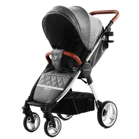 Коляска прогулочная CARRELLO Milano CRL-5501 Carbon Grey +дождевик L /1/ MOQ