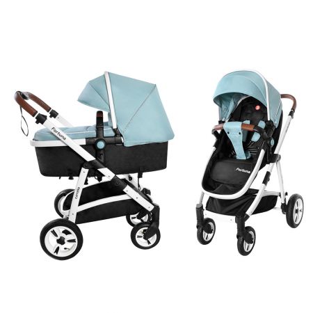 Коляска универсальная CARRELLO Fortuna CRL-9001/1 Hawaii Blue 2в1 c матрасом +дождевик /1/