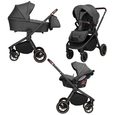 Коляска универсальная CARRELLO Epica CRL-8511/1 (3in1) Iron Grey +дождевик /1/