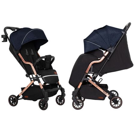 Коляска прогулочная CARRELLO Smart CRL-5504 Ink Blue +дождевик S/1/