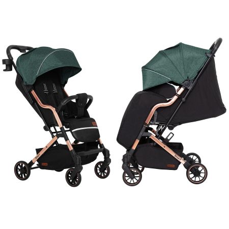 Коляска прогулочная CARRELLO Smart CRL-5504 Leaf Green +дождевик S/1/
