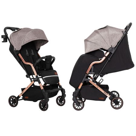 Коляска прогулочная CARRELLO Smart CRL-5504 Milkshake Beige +дождевик S/1/