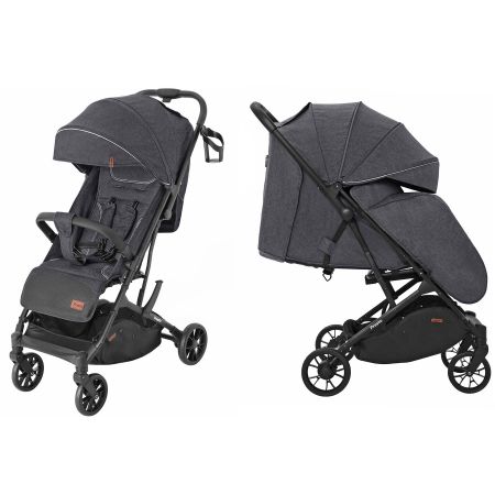 Коляска прогулочная CARRELLO Presto CRL-9002 Oil Grey +дождевик М /1/ MOQ