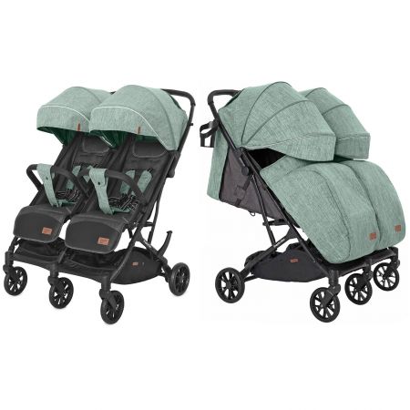 Коляска прогулочная CARRELLO Presto Duo CRL-5506 Tea Green +дождевик /1/ MOQ