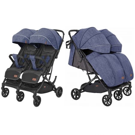 Коляска прогулочная CARRELLO Presto Duo CRL-5506 Oxford Blue +дождевик /1/ MOQ