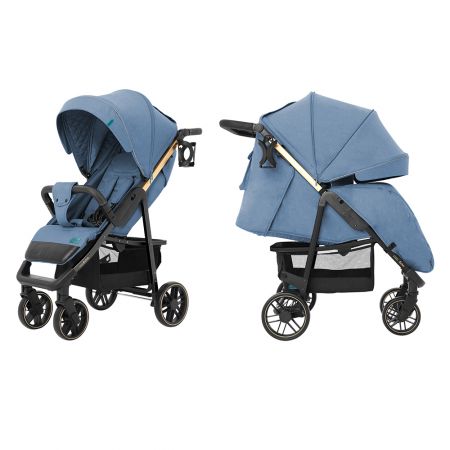 Коляска прогулочная CARRELLO Echo CRL-8508/2 Azure Blue +дождевик L /1/ MOQ