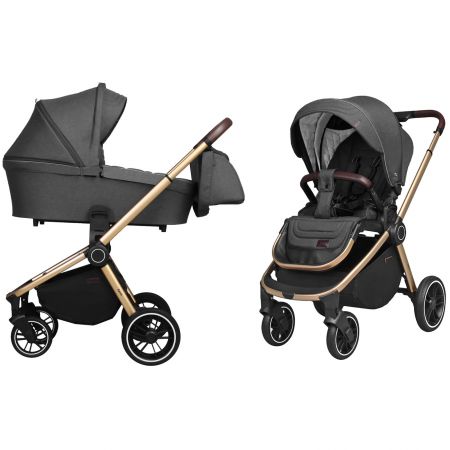 Коляска универсальная CARRELLO Epica CRL-8510 (2in1) Iron Grey +дождевик /1/