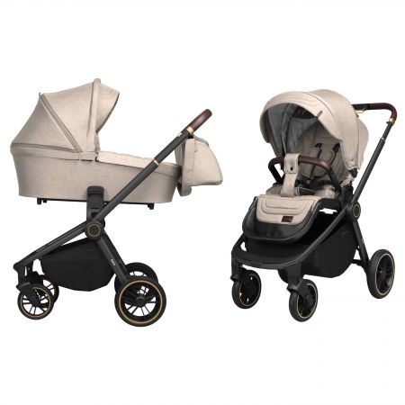 Коляска универсальная CARRELLO Epica CRL-8510/1 (2in1) Almond Beige +дождевик /1/