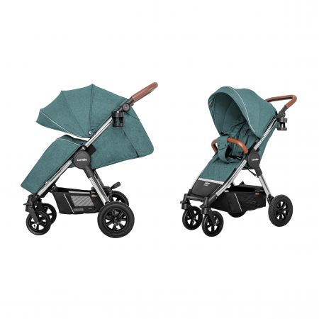 Коляска прогулочная CARRELLO Supra CRL-5510 Aqua Green +дождевик L /1/