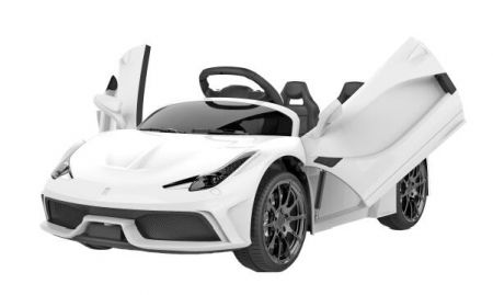 Ел-мобіль T-7659 EVA WHITE легковий на Bluetooth 2.4G Р/У 2*6V4,5AH мотор 2*25W з MP3 114*70*45 /1/