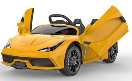 Ел-мобіль T-7659 EVA YELLOW легковий на Bluetooth 2.4G Р/У 2*6V4,5AH мотор 2*25W з MP3 114*70*45 /1/
