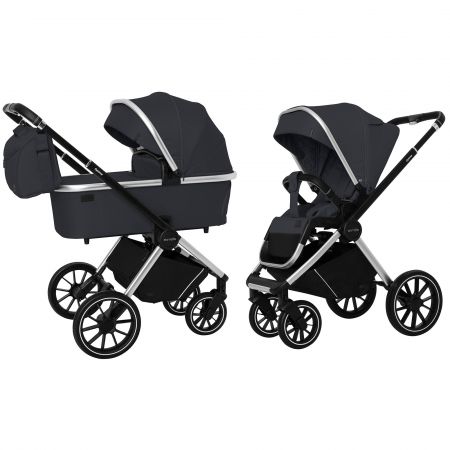 Коляска универсальная CARRELLO Optima CRL-6503 (2in1) Platinum Grey в льне /1/