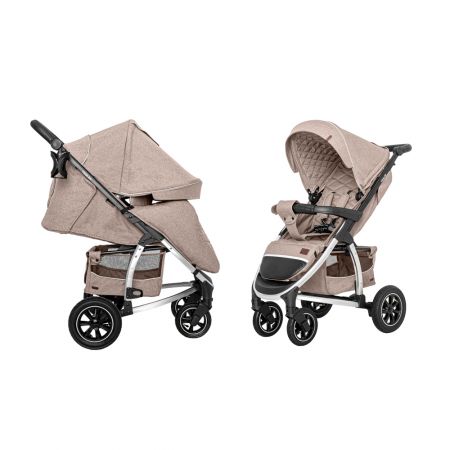 Коляска прогулочная CARRELLO Vista CRL-5511 Stone Beige в льне +дождевик L /1/ MOQ
