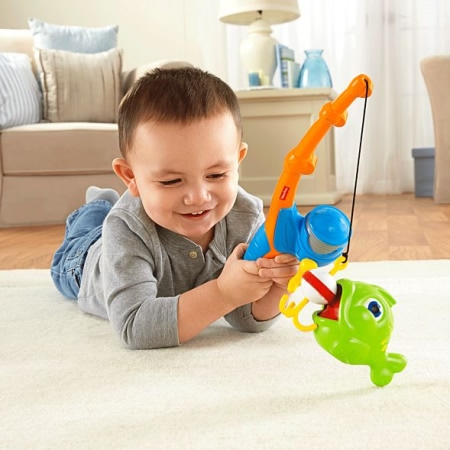 Развивающий игровой набор для малышей "Рыбалка" удочка с рыбкой Fisher Price (Фишер Прайс)