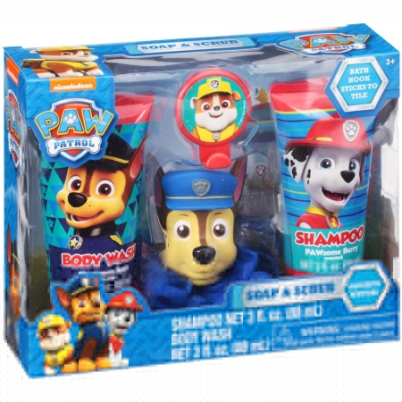 Детский подарочный набор для душа «Щенячий патруль» (4 ед.)  США Nickelodeon PAW Patrol Soap & Scrub Gift Set
