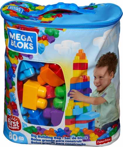 Конструктор классический в мешке (80 дет.) Mega Bloks