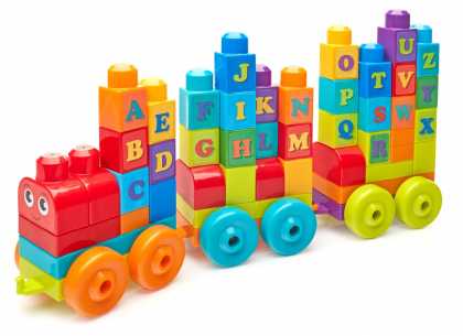 Конструктор "Поезд с буквами" Mega Bloks Fisher-Price