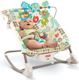 Кресло-качели люкс Fisher-Price АЛФАВИТ США (от 0 до 3-х лет)