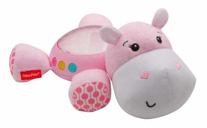 Музыкальный ночник-проектор "Розовый гиппопотам" Fisher-Price