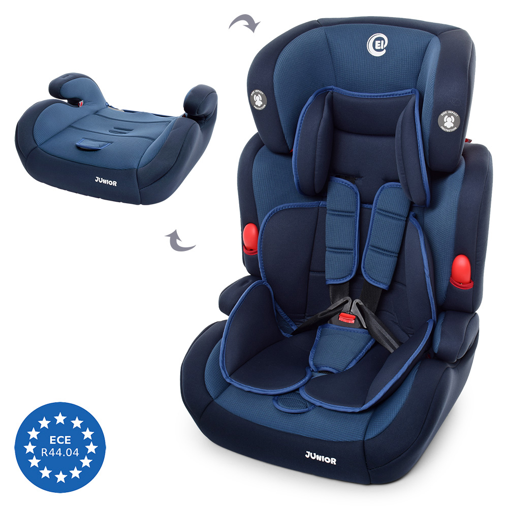 Детское автокресло 2в1, группа 1/2/3 (9-36кг) El Camino Junior, ME 1008 Blue
