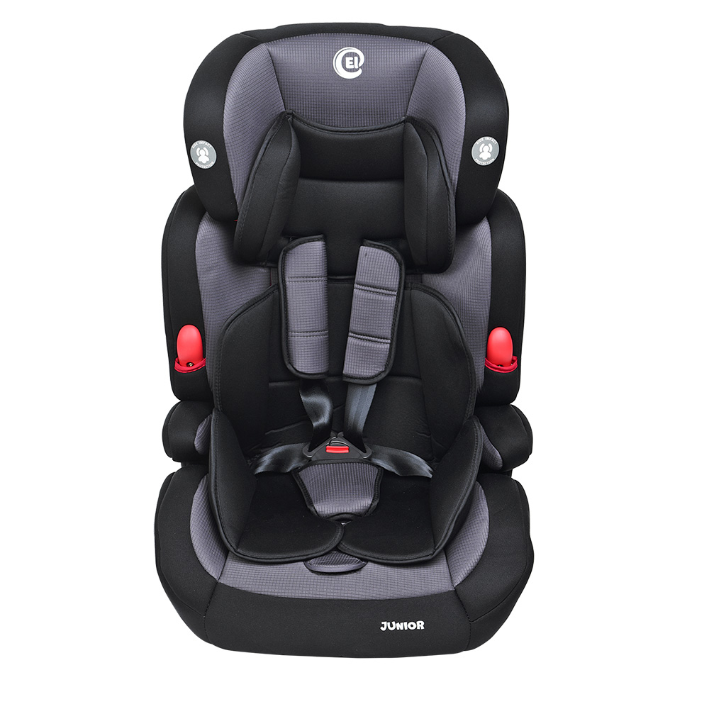 Детское автокресло 2в1, группа 1/2/3 (9-36кг) El Camino Junior, ME 1008 Grey черно-серый