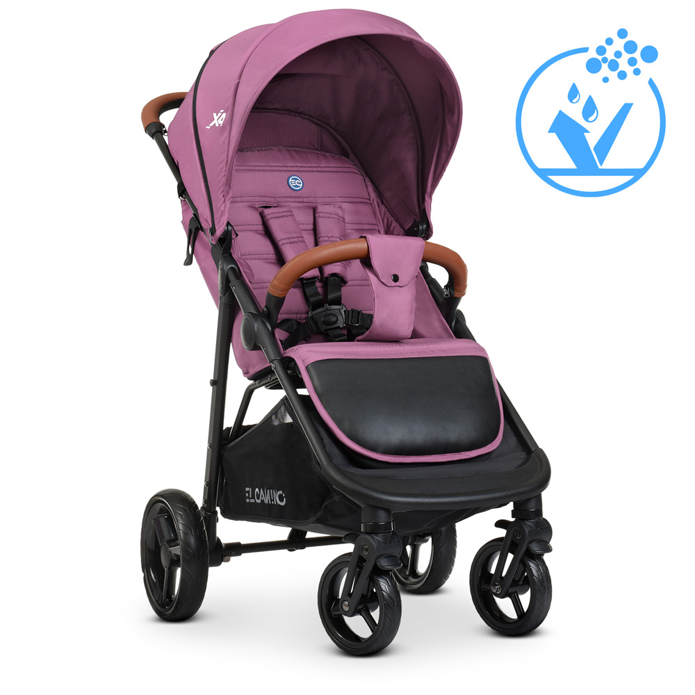 Всесезонная прогулочная коляска El Camino X4 ME 1024 Plum сливовый