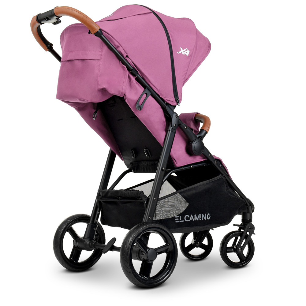 Всесезонная прогулочная коляска El Camino X4 ME 1024 Plum сливовый