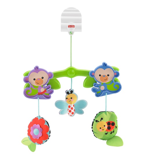 Игрушка на коляску, подвеска Друзья обезьянки Fisher-Price Stroller Toy Canopy
