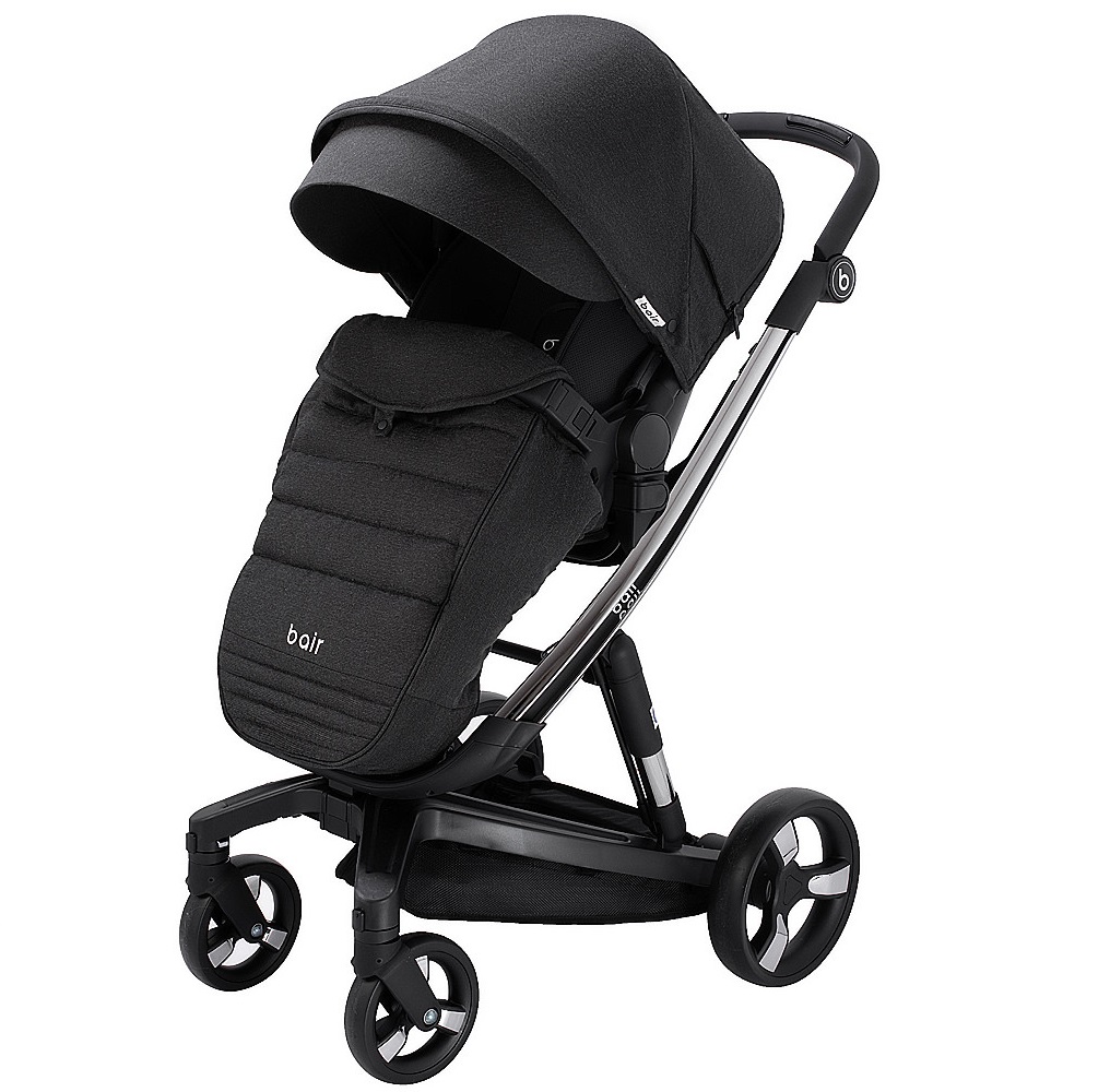 Коляска 2 в 1 Bair Electra B-touch system BE-01 black  (Баир Электра Би-тач систем)