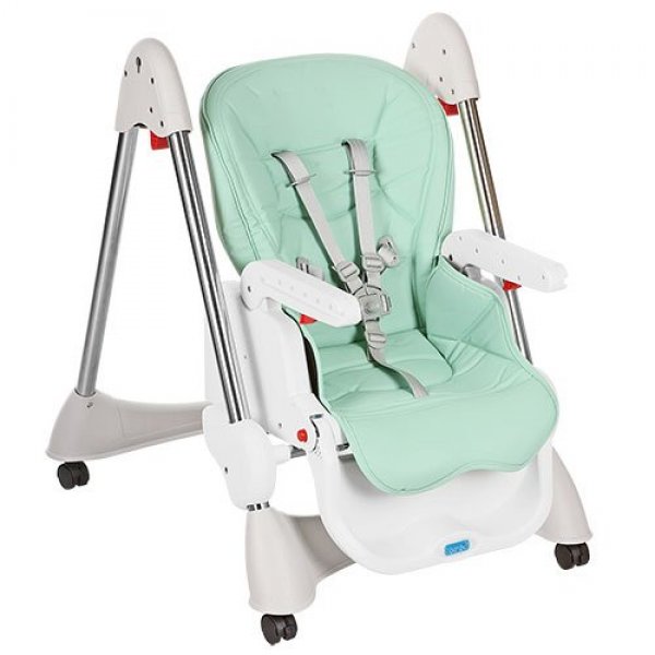 Стульчик для кормления, регулируется спинка, Bambi M 3216-5-2 мята