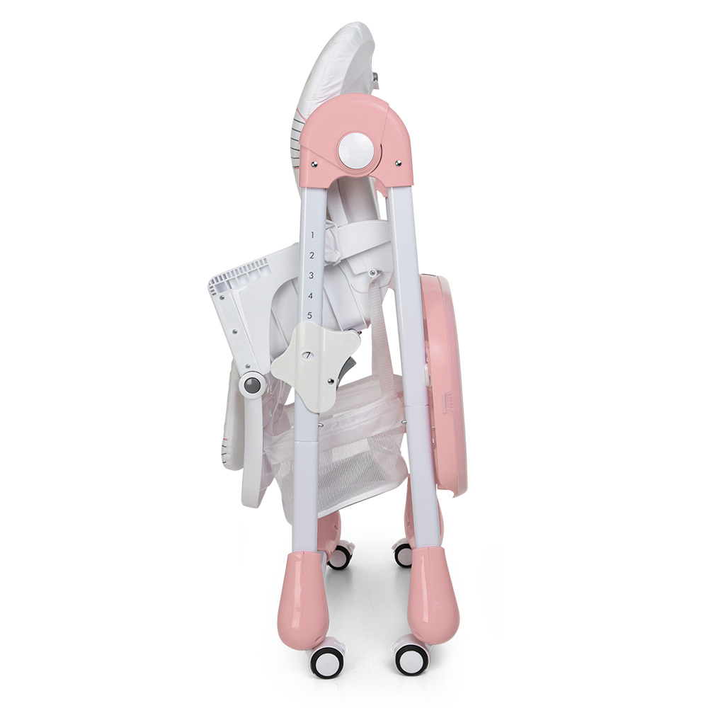 Стульчик для кормления с регулируемой спинкой Bambi M 3233 Lamb Light Pink