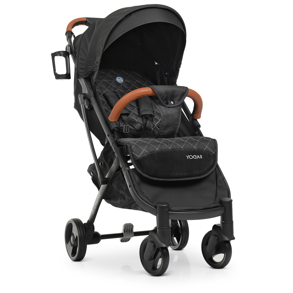 Детская прогулочная коляска Yoga II на черной раме M 3910-1 черный