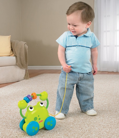 Каталка-игрушка «Лягушонок» Fisher Price Pull Along Froggie
