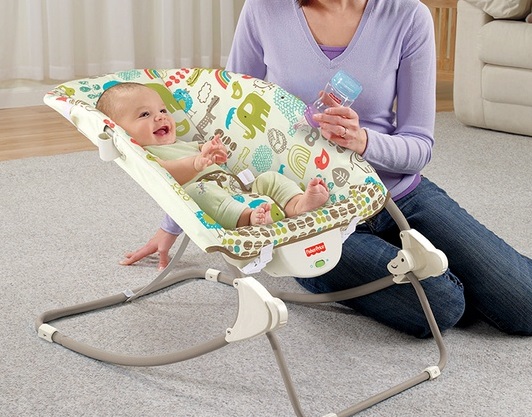 Кресло-качели люкс Fisher-Price АЛФАВИТ США (от 0 до 3-х лет)