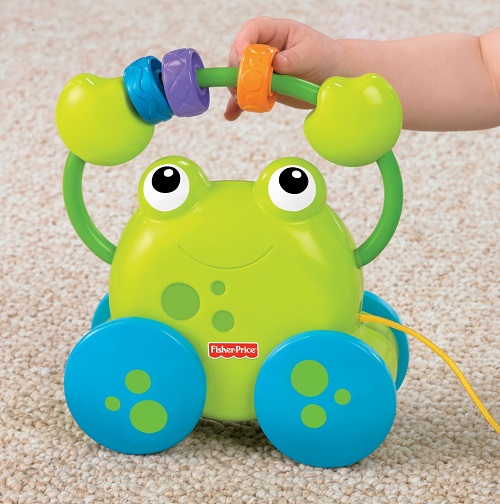 Каталка-игрушка «Лягушонок» Fisher Price Pull Along Froggie