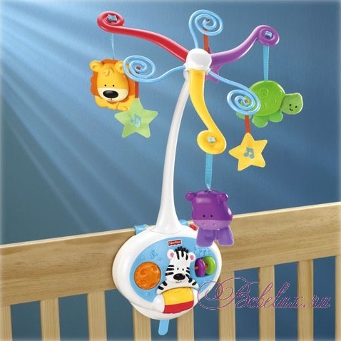 Мобиль Fisher Price «Веселые друзья» 2 в 1 (Brilliant Basics 2-in-1 Activity Friends Mobile)