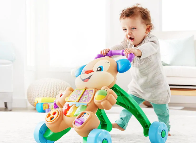 Музыкальные ходунки толкатель Умный щенок Fisher-Price Learn with Puppy Walker