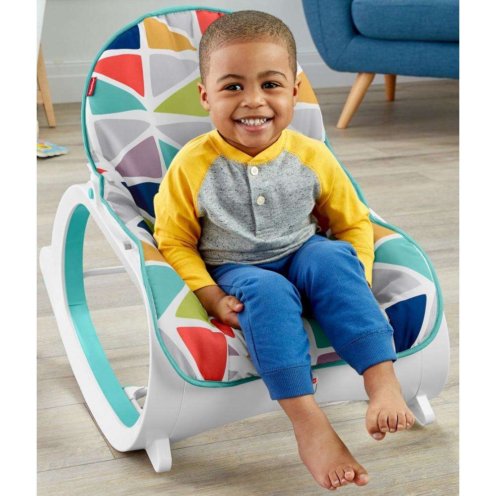 Детское кресло-качели Fisher-Price ЯРКАЯ ВЕРШИНА, от рождения до 3-х лет с массажной вибрацией