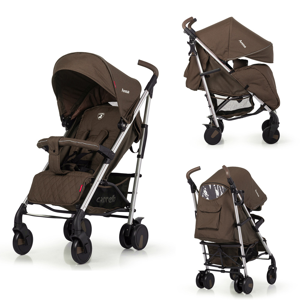 Коляска прогулочная CARRELLO Arena CRL-8504 Gold Brown в льне алюминиевая ш.к./1/ MOQ