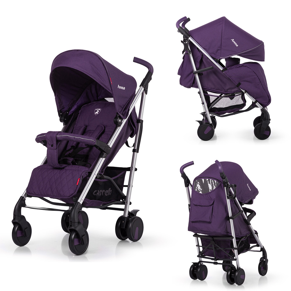 Коляска прогулочная CARRELLO Arena CRL-8504 Ultra Violet в льне аллюминий ш.к./1/ MOQ