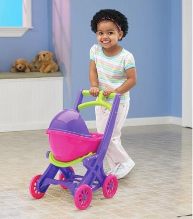 Коляска для куклы 3 в 1 American Plastic Toy On the Go Stroller