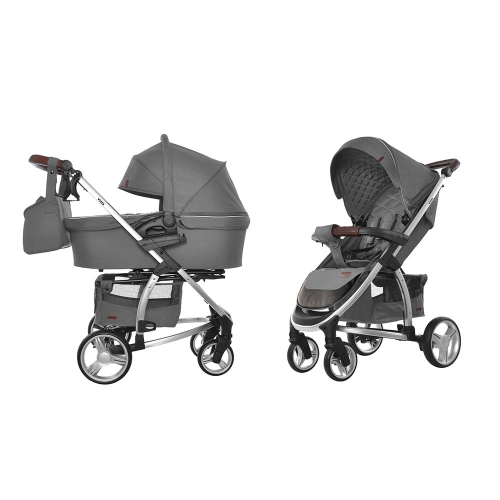 Коляска универсальная CARRELLO Vista CRL-6501 Steel Gray /1/