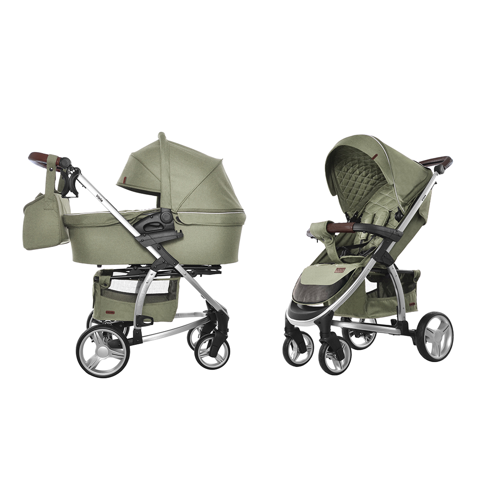 Коляска универсальная CARRELLO Vista CRL-6501 Olive Green /1/