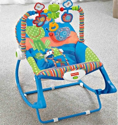 Детское массажное кресло-качели Fisher-Price Улитка