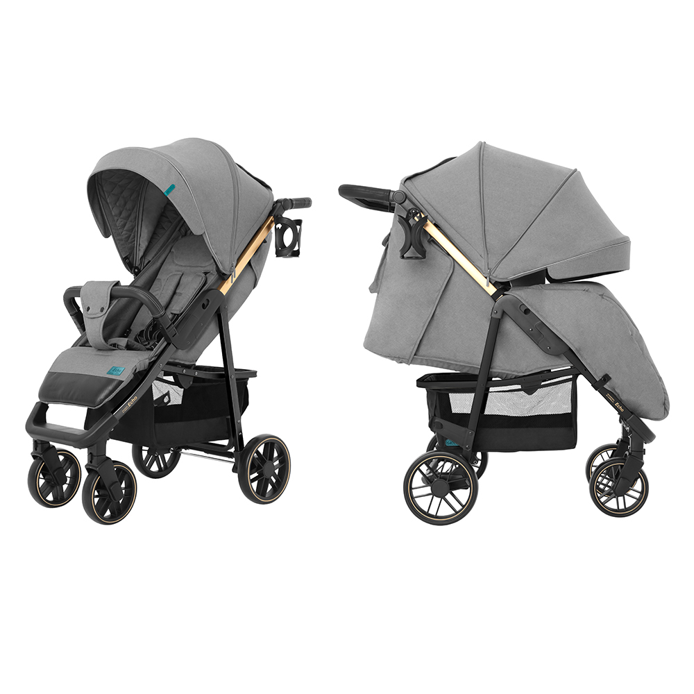 Коляска прогулочная CARRELLO Echo CRL-8508/2 Rhino Gray +дождевик L /1/ MOQ